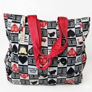 Vintage Harajuku Lovers Gwen Stefani Tote Bag Checkerboard Fatal Attraction...
